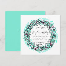 Mariage moderne de vacances à l'aquarelle à la cam