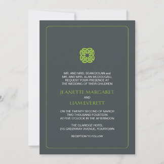 Invitation Mariage moderne d'inspiration celtique
