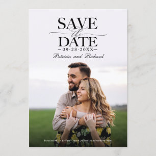 Invitation Mariage Moderne Et Design Enregistrer La Date Phot