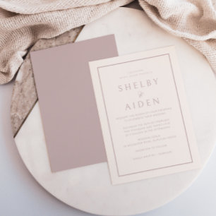Invitation Mariage moderne minimaliste brillant