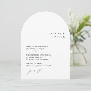 Invitation Mariage moderne minimaliste Simone