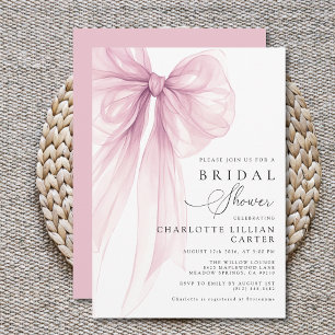 Invitation Mariage Moderne Rose Pâle Aquarelle à Arc