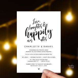 Invitation Mariage Moderne Rustique Script Pour Toujours Heur