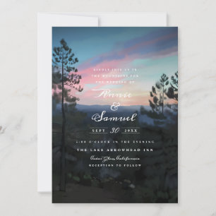 Invitation Mariage Mountain Getaway