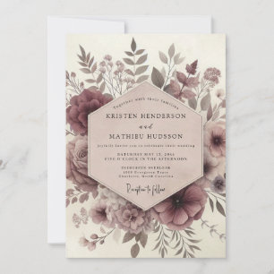 Invitation Mariage Murmure Éthéré de Bourgogne