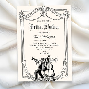 Invitation Mariage musical rétro