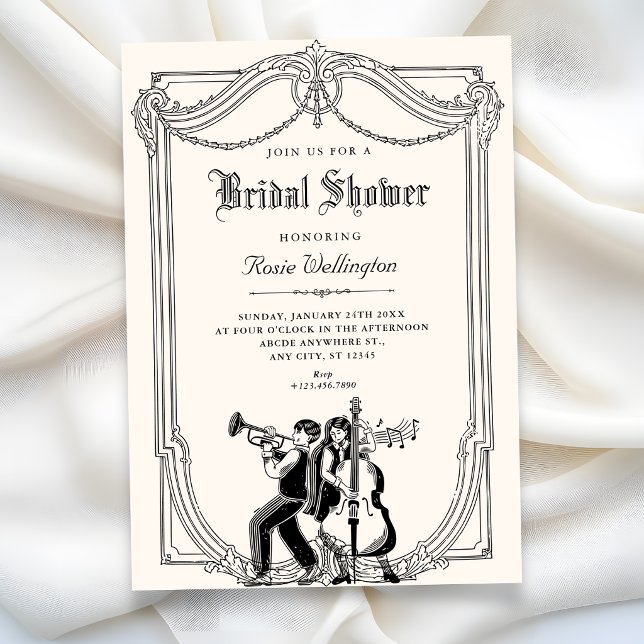 Invitation Mariage musical rétro (Créateur téléchargé)