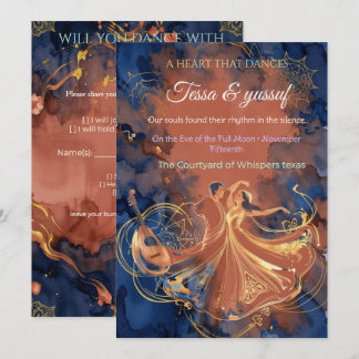 Invitation Mariage Mystique au Clair de Lune