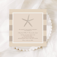 Mariage Neutre Beige Starfish Beach