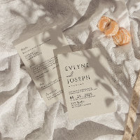 Mariage neutre Boho noir et beige à double face