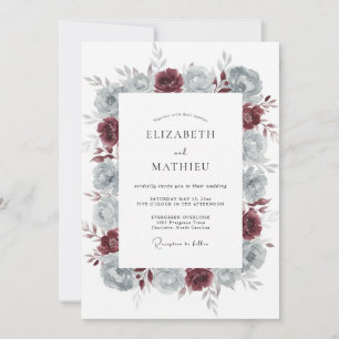 Invitation Mariage Noces de Peinture en Acier