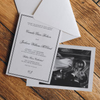 Mariage Noir et Blanc Argenté Vintage