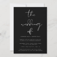 Mariage noir et blanc de qualité supérieure