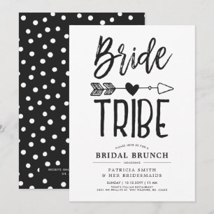 Invitation Mariage nuptiale de brunch de la tribu   de jeune