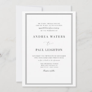 Invitation Mariage officiel