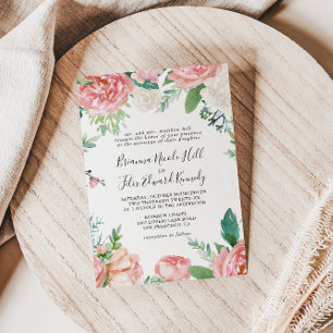 Invitation Mariage officiel de la flore tropicale