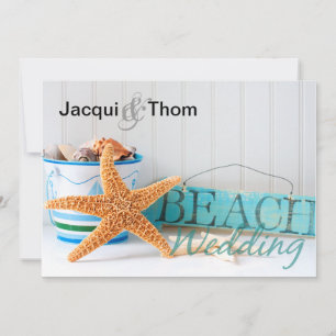Invitation Mariage officieux de plage de Starfish