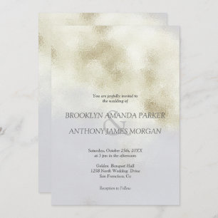Invitation Mariage Opal blanc glamour