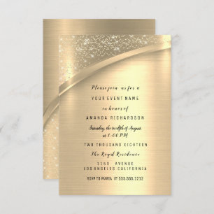Invitation Mariage or Anniversaire Parties scintillant nuptia