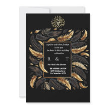 mariage or et plumes noires