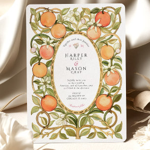 Invitation Mariage Orange Grove & Blossoms