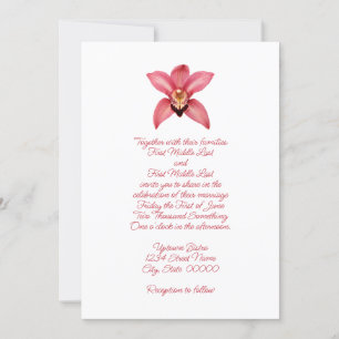 Invitation Mariage orchidée