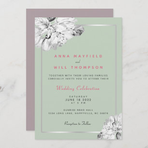 Invitation Mariage original Spring Floral Elegant Cottagecore