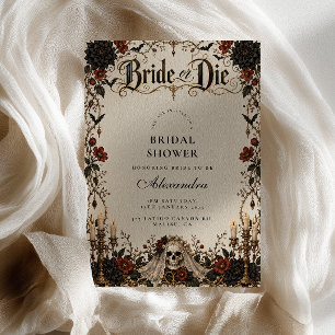 Invitation Mariage ou Mourir Fête de Mariage d'Automne