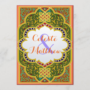 Invitation Mariage ou parti marocain arabe perse