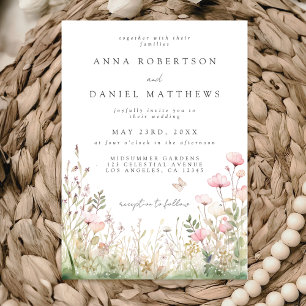 Invitation Mariage papillon floral