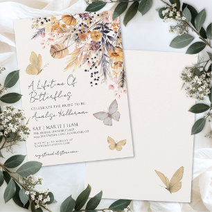 Invitation Mariage papillon sauvage Bridal Shower