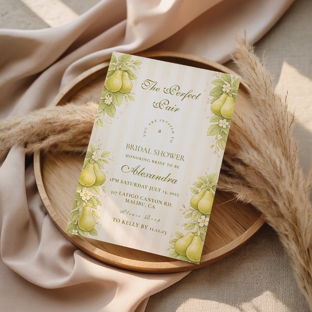 Invitation Mariage Parfait Poire Rose Fête de Mariage (Créateur téléchargé)