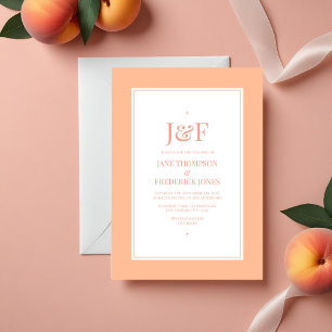 Invitation Mariage Peach Fuzz
