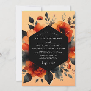 Invitation Mariage Peintre à l'Humeur Rouille