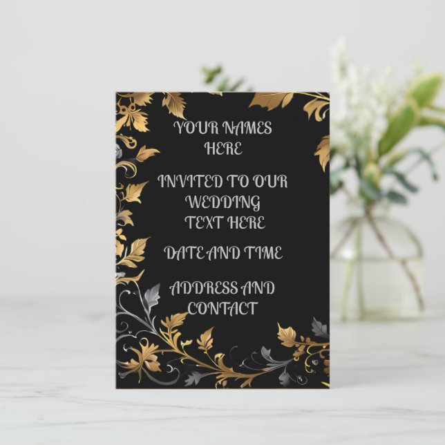 Invitation Mariage personnalisé (Debout devant)