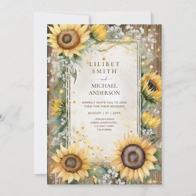 Invitation Mariage personnalisé Baby shower d'anniversaire re (Devant)