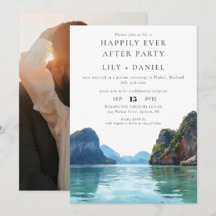 Invitation Mariage photo à Phuket Thaïlande Heureux à jamais