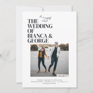 Invitation Mariage photo Belmont