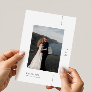 Invitation Mariage photo Bohème Minimaliste