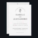 Invitation Mariage photo Boho romantique minimaliste moderne<br><div class="desc">Ce faire-part de mariage simple de photo et de typographie, des caractéristiques, un modèle de design minimaliste propre à customiser pour votre faire-part de mariage. Ce style typographique se distingue par son type incurvé et son petit élément floral. Vous pouvez utiliser l'outil de conception simple si vous préférez modifier les...</div>