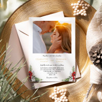 Mariage photo classique de Noël formel minimal