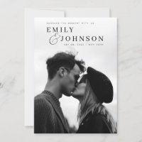 Mariage photo de code QR noir et blanc esthétique