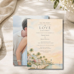 Invitation Mariage photo de destination Love and Key West 