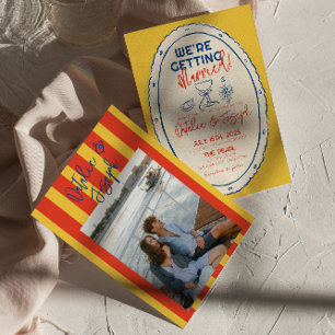 Invitation Mariage photo de  photo illustré de couleur