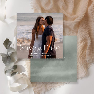 Invitation Mariage photo de typographie moderne