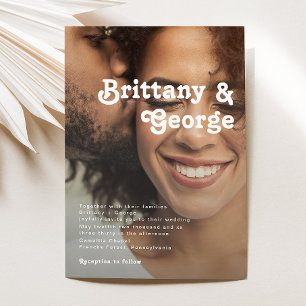 Invitation Mariage photo défraîchi