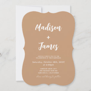 Invitation Mariage photo Désert Boho