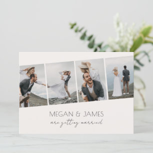 Invitation mariage photo design minimaliste moderne