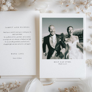 Invitation mariage photo "Meilleur jour jamais"
