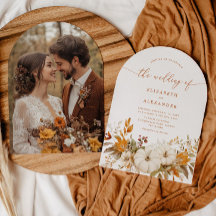 Mariage photo moderne Arch en terre cuite d'automn